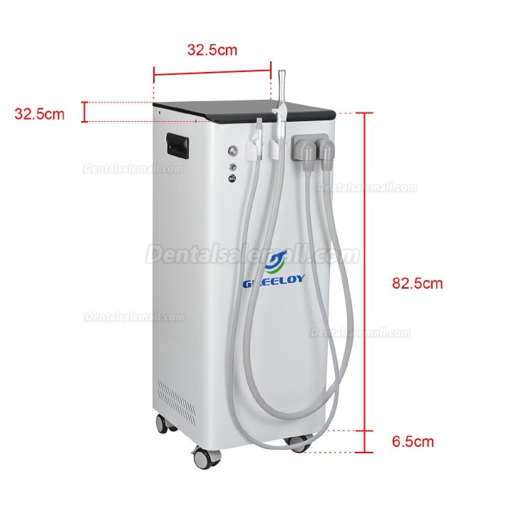 GREELOY GSM-400 Moible Dental Intraoral Suction Unit Portable Oral Suction Machine Vacuum Pump 400L/min